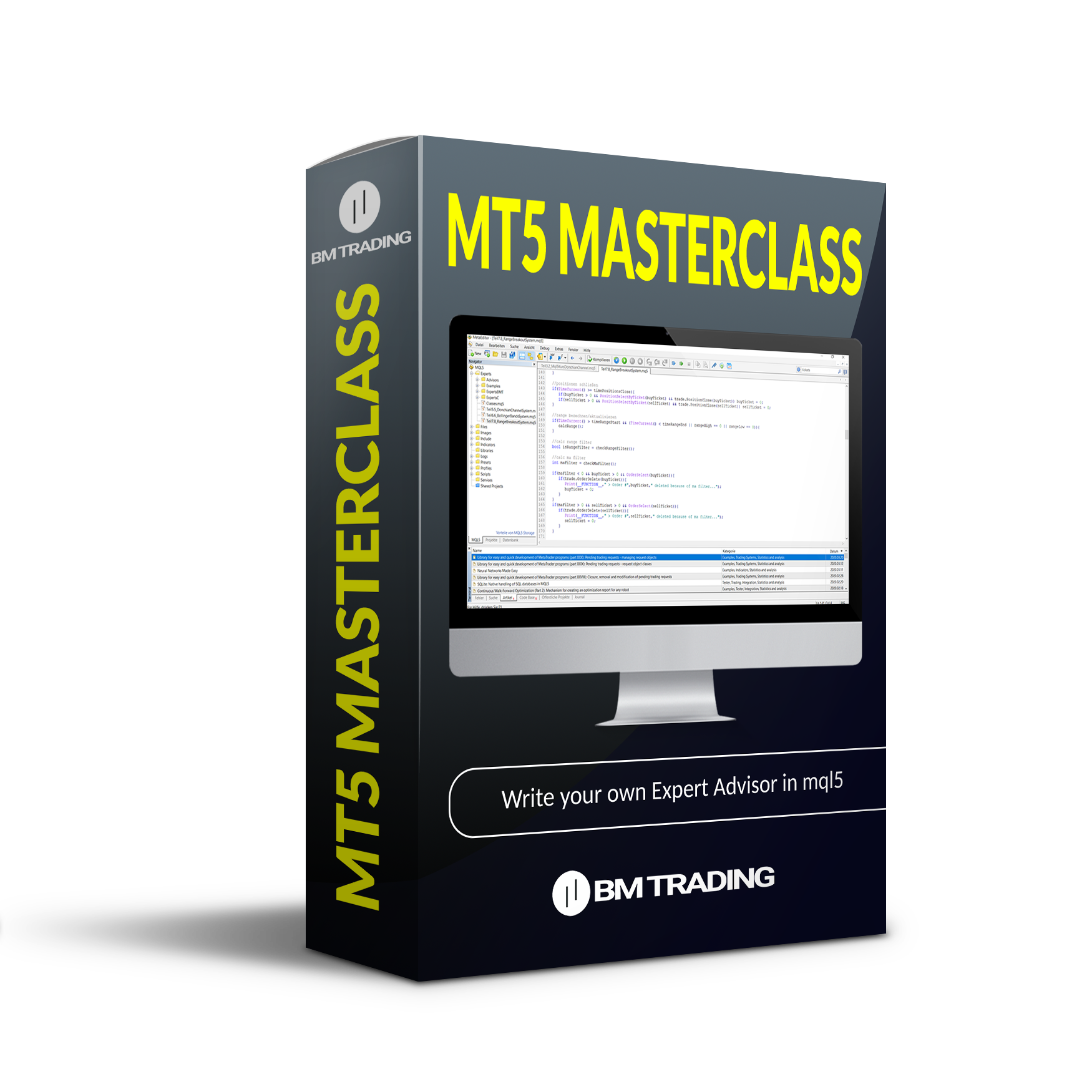 MT5 Masterclass Product Box